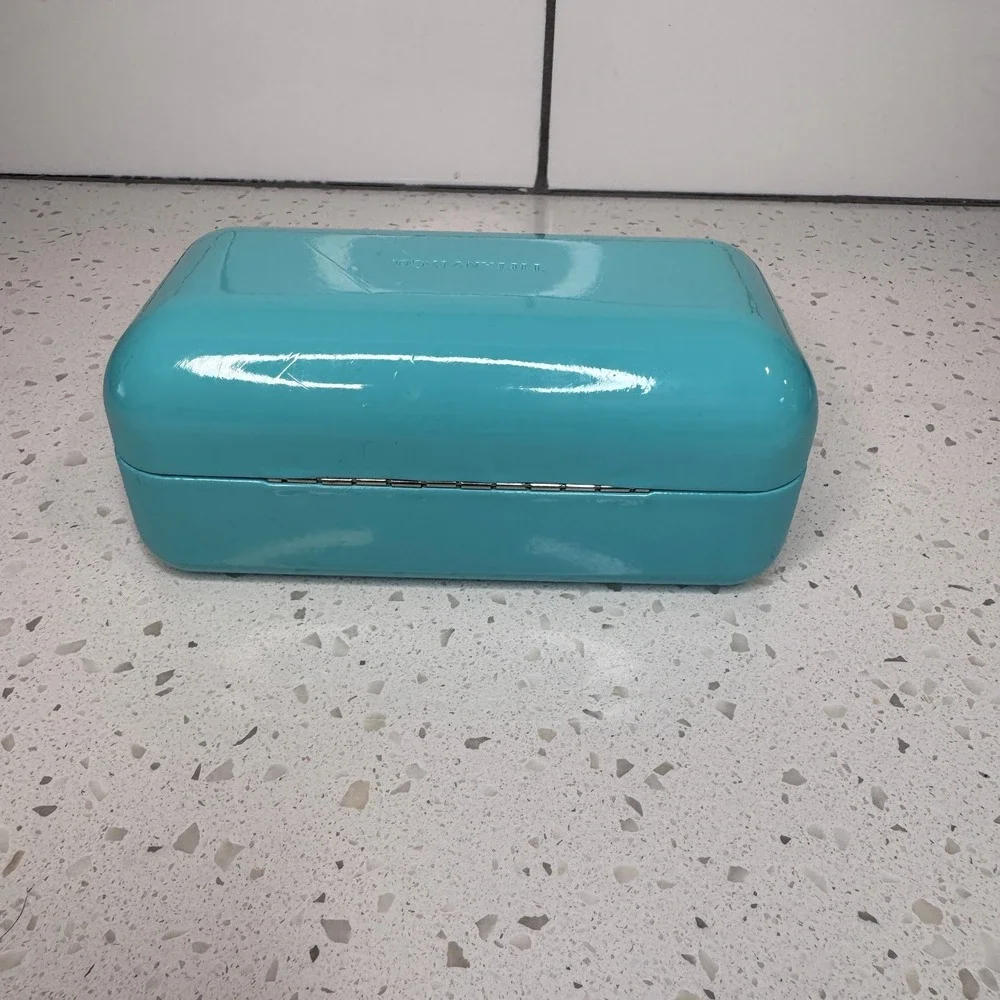 Tiffany & Co Blue Hard Shell Sunglasses Eyeglasses Case Glossy Clamshell